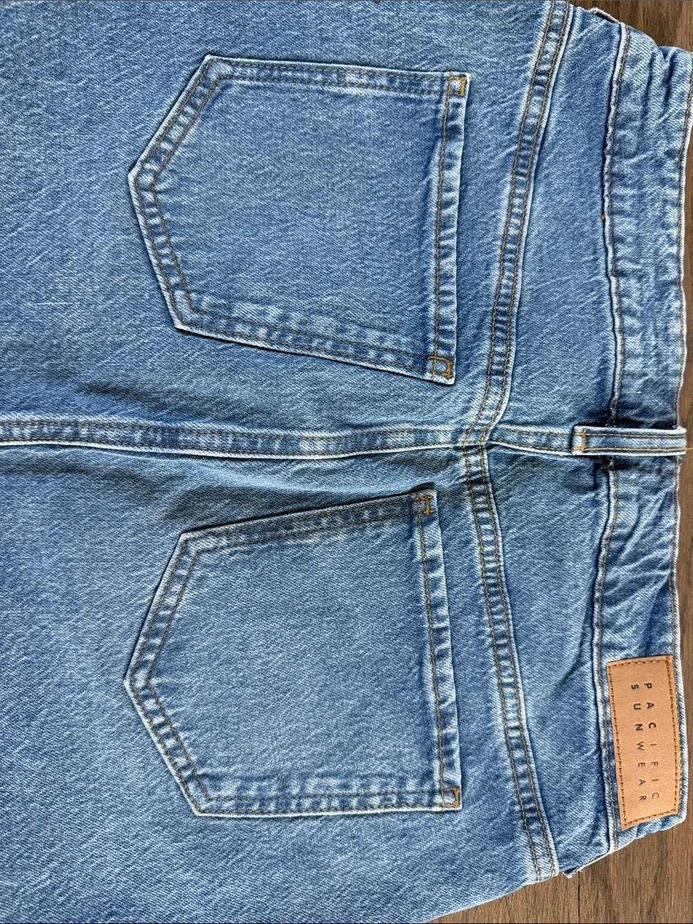 Pacific Sunwear Blue Denim Mini Skirt - size 27
